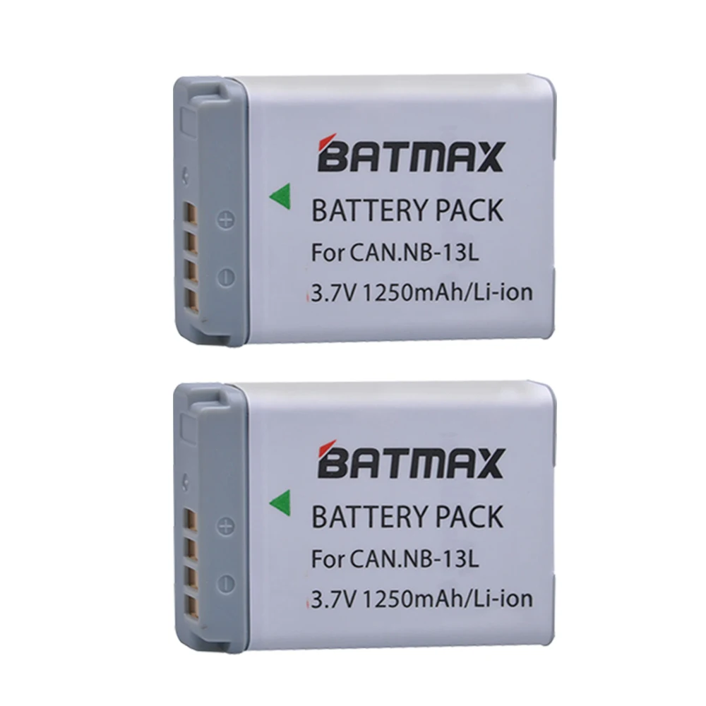 2pcs 1250MaH NB 13L NB13L Rechargeable Camera Batteries for Canon