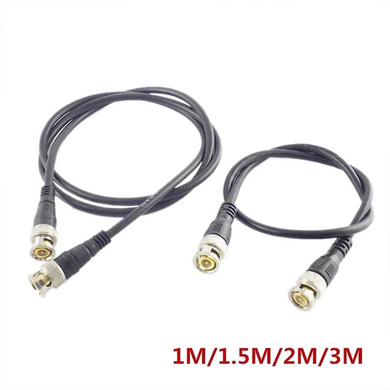 1 шт. BNC Мужской прямой прижим Q9 головка HD монитор линия с двойной головкой видео кабель 1 м/1,5 м/2 м/3 м перемычка