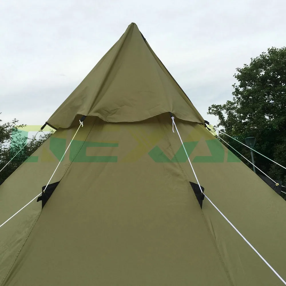 Новое поступление Заказная норвежская лавво вигвама палатка водонепроницаемая ткань Рипстоп для 8-10 человек