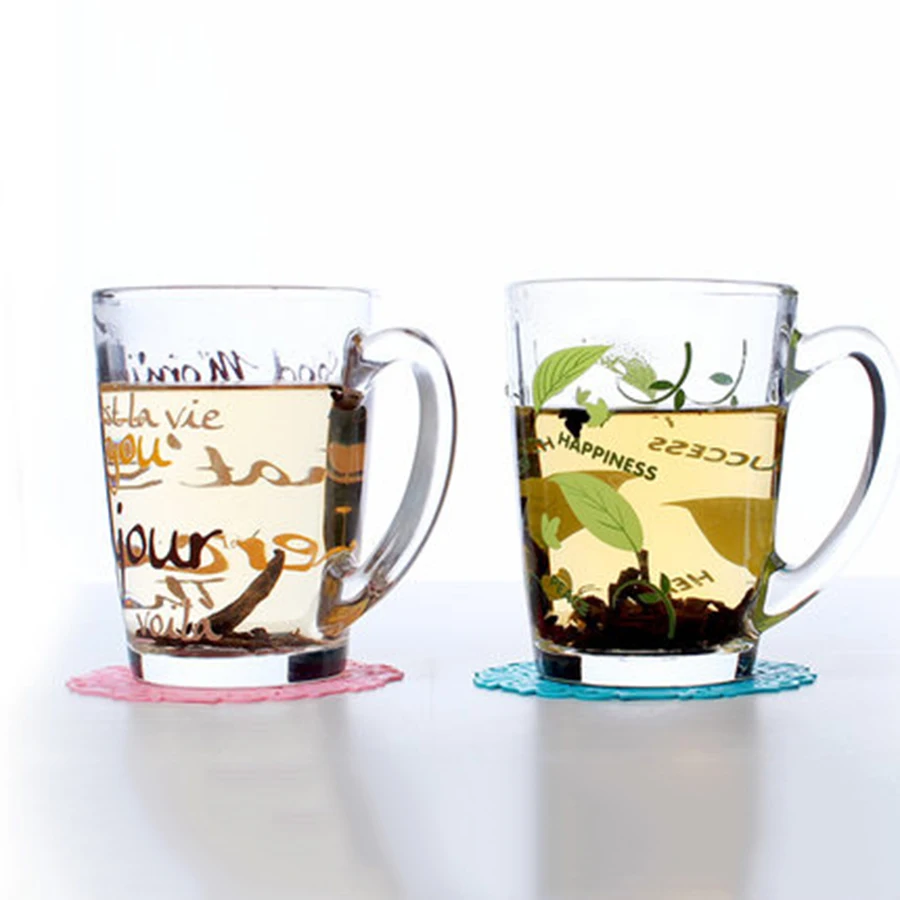 Milk Mug Glass Cup Creative Printing Hot Water Original Cups Milk Mug Glass Cup Creative Printing