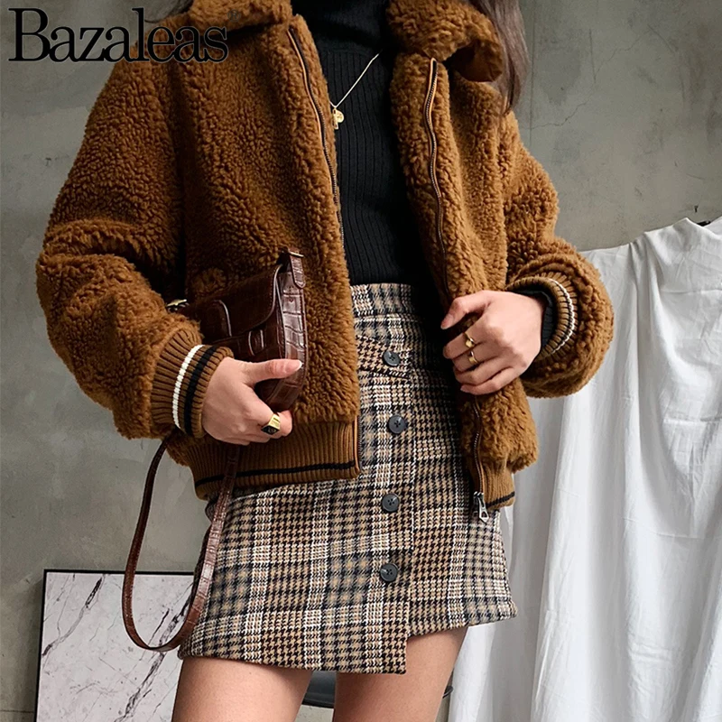 Женская винтажная облегающая мини юбка Bazaleas повседневная короткая