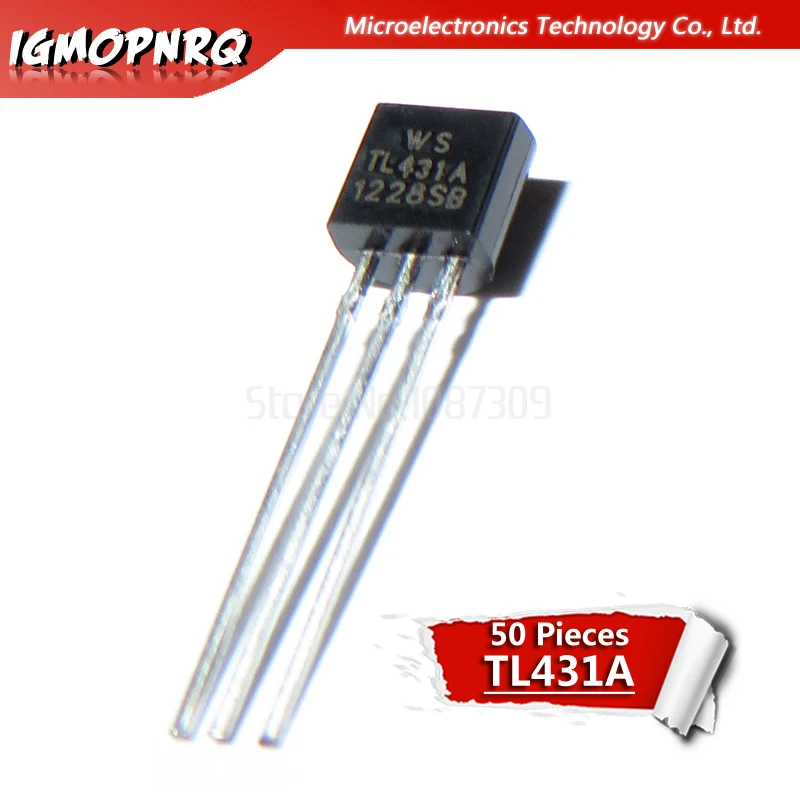 50pcs-TL431A-TL431-Voltage-References-2-5-36V-Prog-Adjust-TO-92-new ...