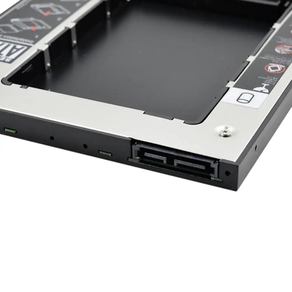 TISHRIC 2nd HDD Caddy 9,5 мм SATA 3,0 2," SSD HDD Box Корпус для Dell E6310 E6400 E6500 E6410 E5400 M2400 M4500 Pro OptiBay