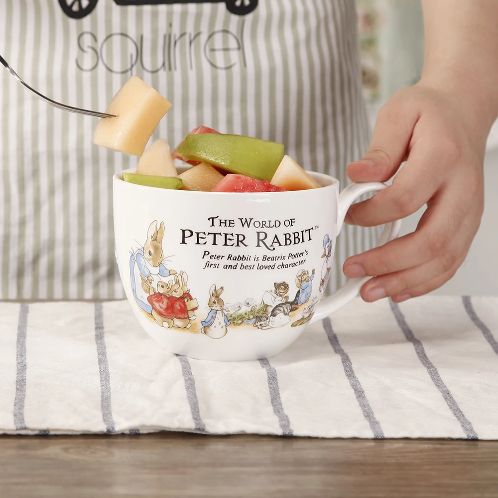 

Cartoon Rabbit Big Coffee Mug Creative Ceramic Milk Cup Personalized Porcelain Tea Cup Lovely 700ml
