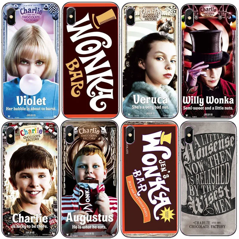 Аленка крючок с изображением шоколада wonka чехол для iPhone XS Max 4S 5C 7 плюс 6 S plus XR 5 5S 8 8X10