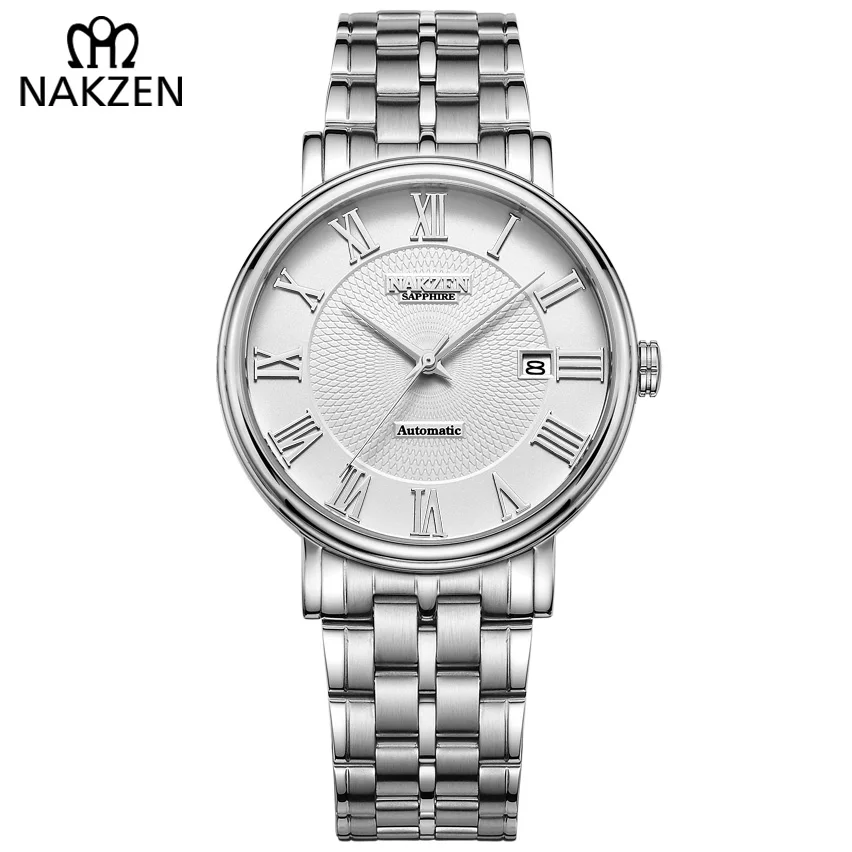 Men Watch MIYOTA 9015 Automatic Business Classic Wristwatch Stainless Steel Mechanical Watches Male Casual Clock Erkek Kol Saati