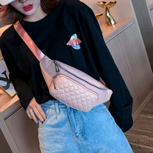 [BXX] Женская сумка через плечо на одно плечо, универсальная сумка с клапаном, Женская одноцветная сумка на талию, на грудь, сумка из искусственной кожи посылка HG624