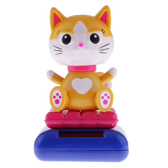 New Novelty Solar Powered Dancing   Toy Car Ornament Bobble Toy for Children Kids Birthday Christmas Gift Collectibles 2