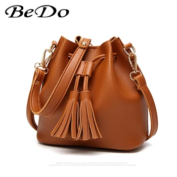 BeDo Fashion Women Bucket Handbag Vintage PU Leather Shoulder Bag with Tassel Female String Open Design Shopping Bag Party Tote
BeDo Fashion Women Bucket Handbag Vintage PU Leather Shoulder Bag with Tassel Female String Open Design Shopping Bag Party Tote