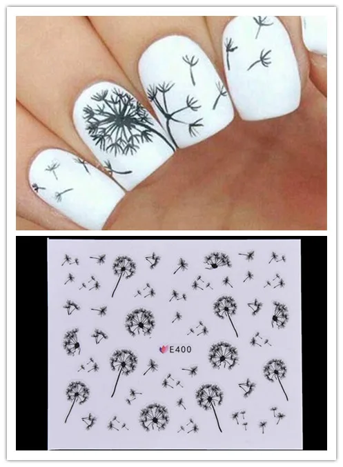 

Flying Dandelion Nail Sticker Water Decals Transfer Sticker Nail Art