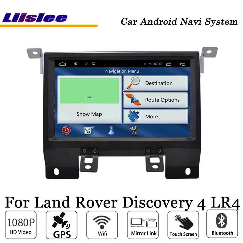 Clearance Liislee Car Android GPS Navigation System For Land Rover Freelander Discovery 4 LR4 Original System Radio Audio Video Multimedia 4