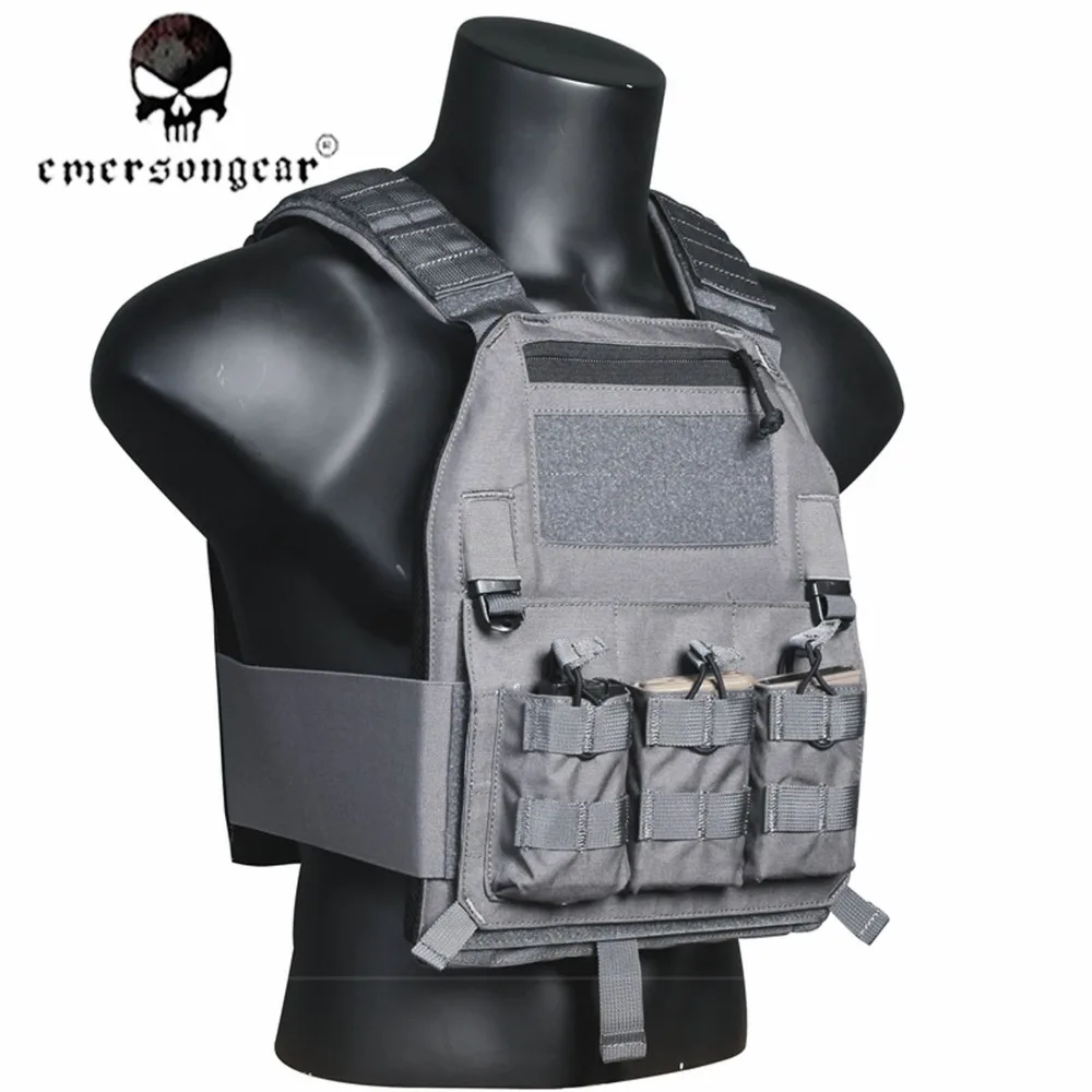 Emersongear 419 Molle боевой штурмовой 419 плиты перевозчика жилет тактический CS верхняя одежда охота EM7376WG волк серый