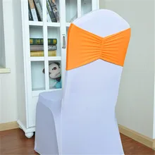 Дизайн эластичный спандекс стул Бант пояс стрейч стул пояс лента для банкета Свадебный Чехол для стула Cadeira бандо de chaise