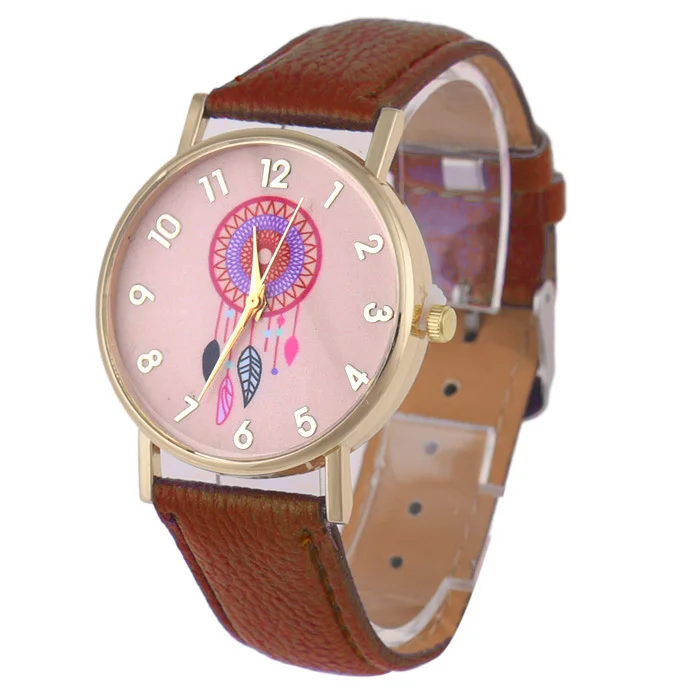 

2019 New Brand Women Watch Fashion Dreamcatcher Watch Ladies Leather Quartz Watches New Casual Wristwatches relogio feminino