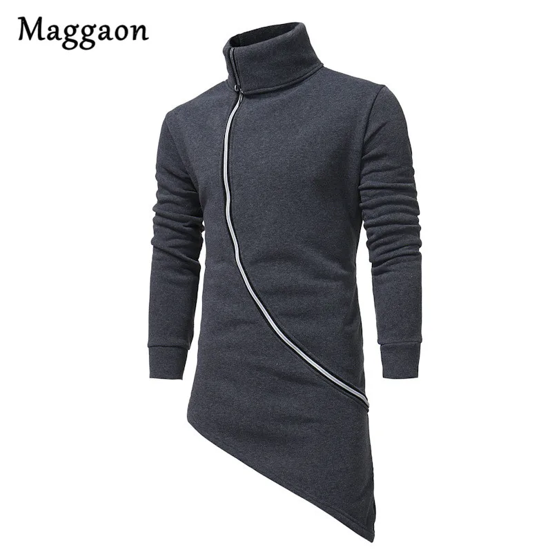 

Autumn Men Hooded Jacket Black Gown Best Quality Hip Hop Hoodie Zipper long Sleeves Cloak Sweatshirts Man Fashion Coats Outwear