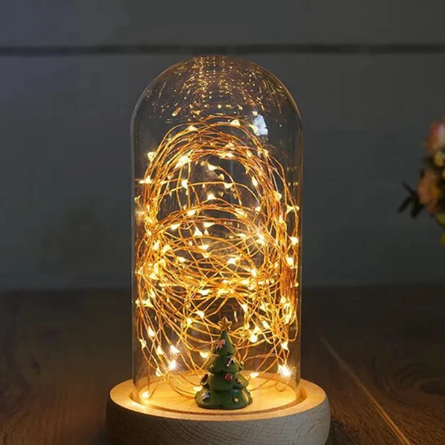 Gl Display Cloche Domes Led Lights For Christmas Wedding Gl Display Cloche Domes Led Lights For Christmas Wedding Decoration Usb Fairy Copper Wire