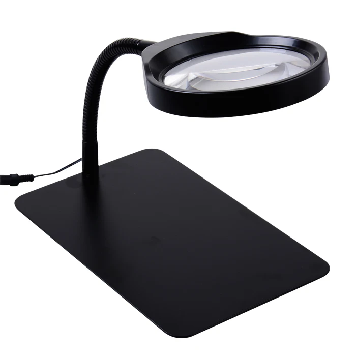 Desktop magnifier Desk lamp magnifying glass Reading Repair QC
