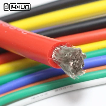 

EClyxun 1Meter 8AWG Silicone wire 8 AWG 8# silica gel wires Conductor 1650/0.08mm AWG 8 high temperature tinned copper cable