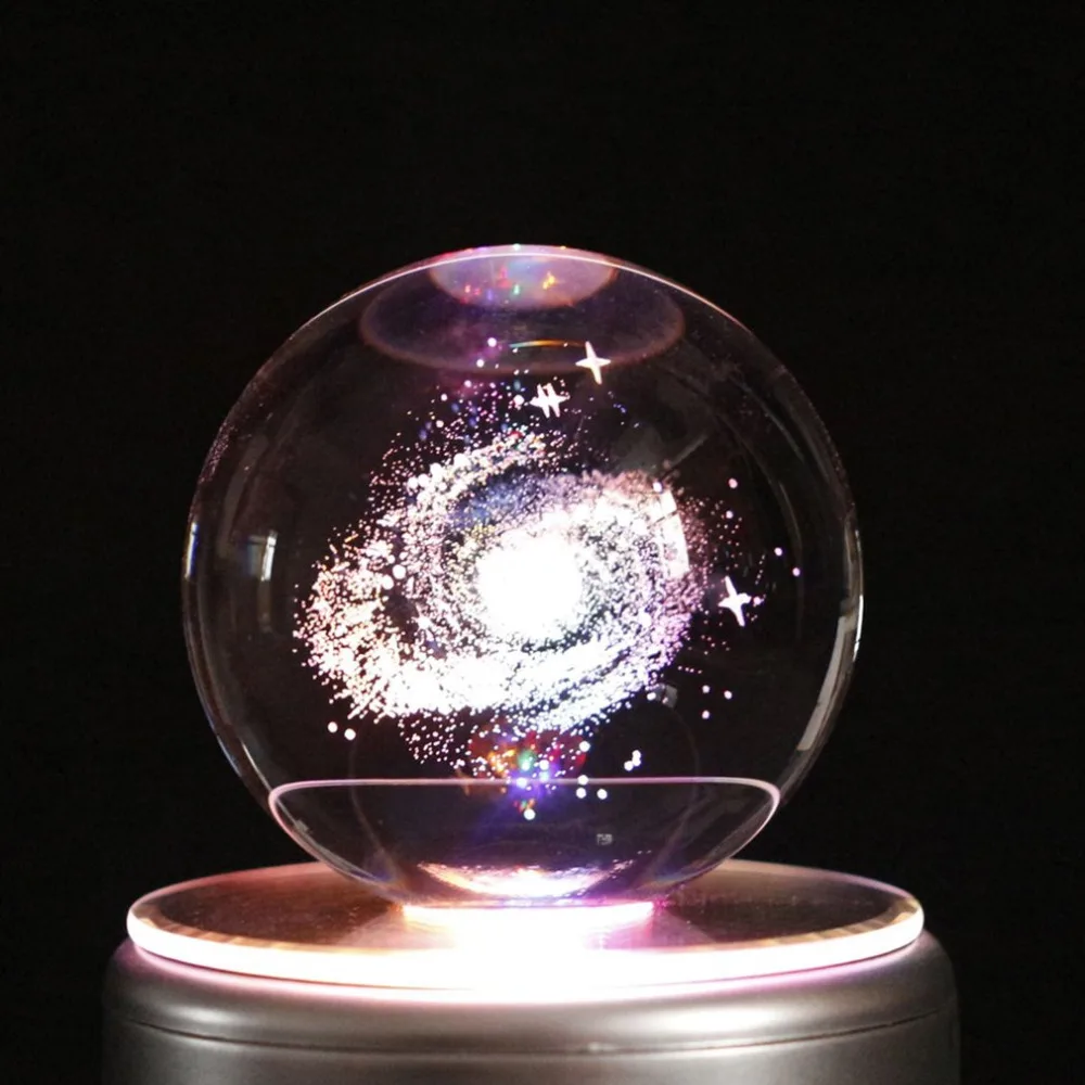 

Colorful LED Night Light Crystal Ball Music Box Music Box for Children Kids Best Gift Toys With 18 Music