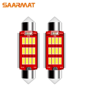 

LED C5W Festoon-39mm bulbs for Car License Plate Lights lamps For Mercedes-Benz BMW VW Volkswagen @12V (2 Pieces) SAARMAT