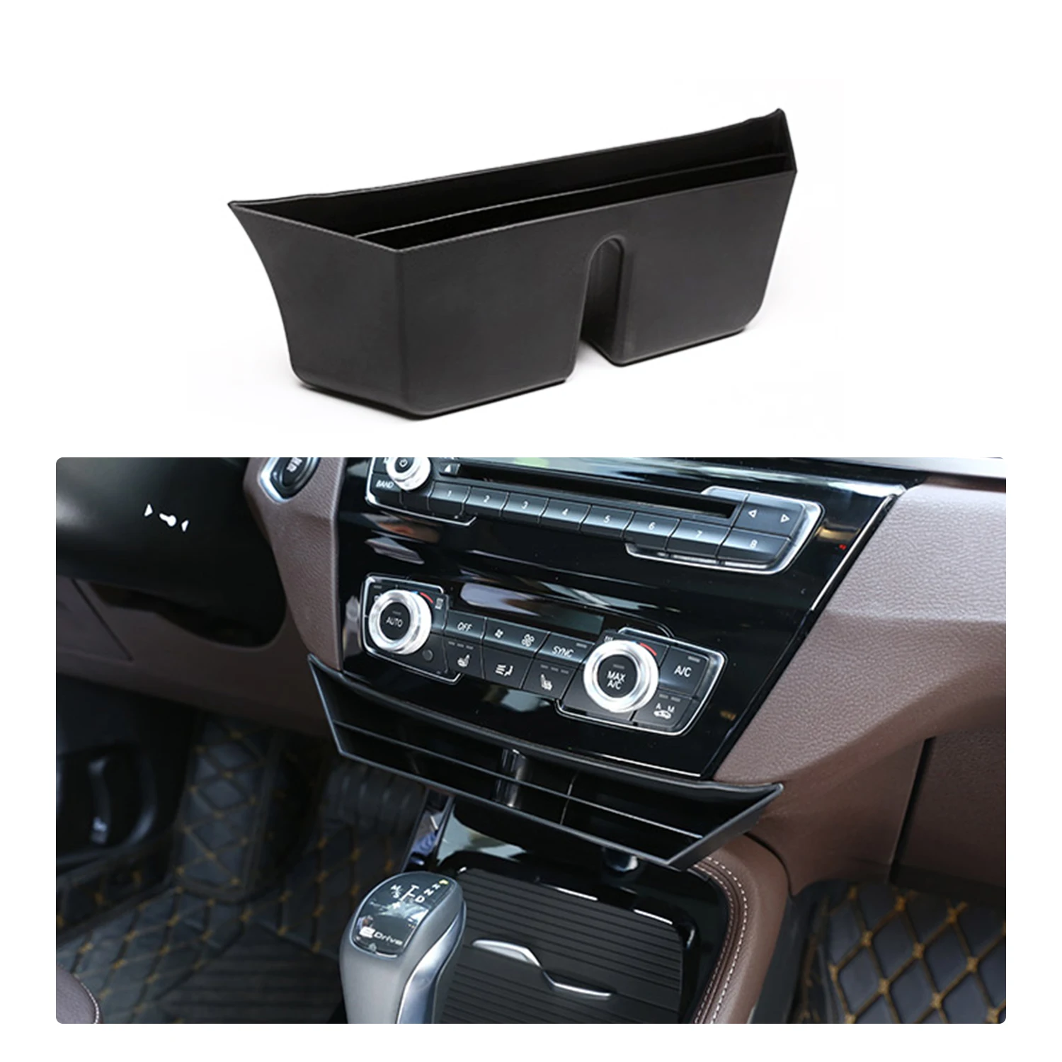 RUIYA центральной консоли ящик для хранения держатель, чехол, органайзер подходит для BMW X1 F48/BMW X2 F49, хранение мобильных телефонов салона автомобиля