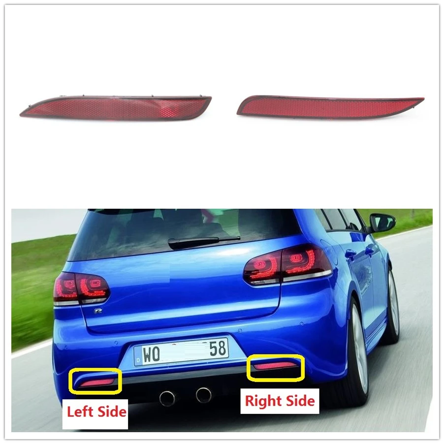 For VW Golf 6 MK6 R20 2009 2010 2011 2012 2013 Car Rear Tail Bumper Corner