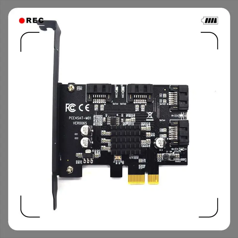 Карта расширения IPFS жесткий диск Майнинг карта 88SE9215 PCI-E к SATA3.0 контроллер Плата расширения 4 порта 6G R20