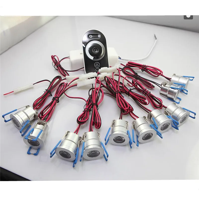 spotlight and floodlight YRANK 10pcs AC85-265V 3W MINI LED Downlights With Dimming Driver Touch Remote Controller Warm Cool White Indoor Home Lamps Light led spotlights