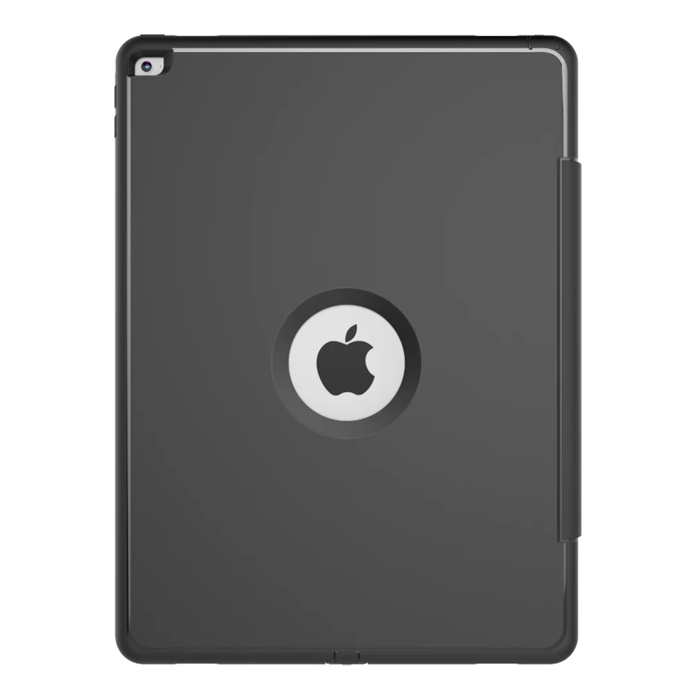 For New iPad Pro 12.9 2017 2015 3-Layer Smart Cover Case Hybrid Armor Shockproof Heavy Duty PC+TPU+PU Folding Stand Hard Case