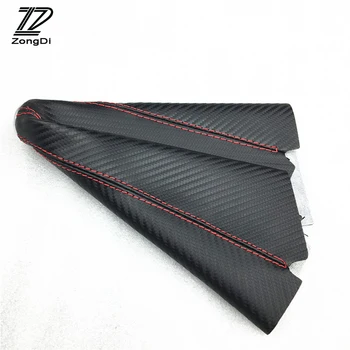 

ZD 1X Gear Lever dust-proof cover Carbon fiber leather For Opel astra vectra Citroen c4 c5 c3 Mitsubishi lancer asx accessories