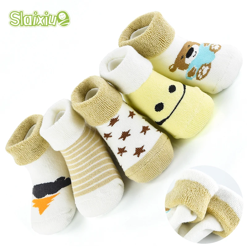 

5Pcs/Lot SLAIXIU Cotton Baby Socks for Infant Newborns Socks for Girls Boys Kids Socks Birthday Gifts Baby Clothing Toddler 0-3Y