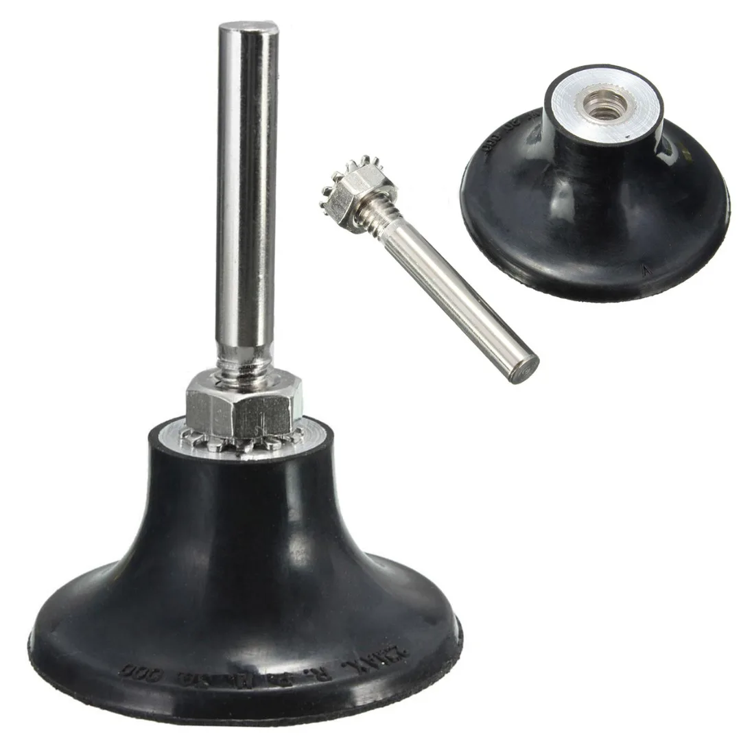 2inch Backing Pad 1/4" 6mm Shank M6 Screw Hole Mayitr Lock Rotary Sanding Disc Holder for Roloc Polishing Abrasive Discs