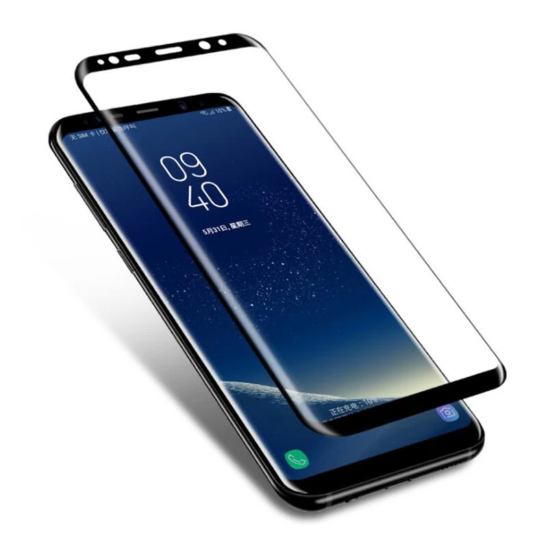 3D Curved Full Cover Tempered Glass For Samsung Galaxy S9 S9 Plus