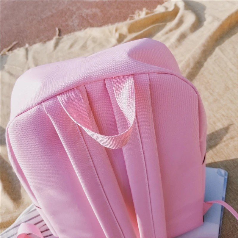 Menghuo Casual Women School Backpack Lovely Cat Printed Canvas Backpack Teenager Girls Large Capacity Ladies School Bag Mochilas (56)