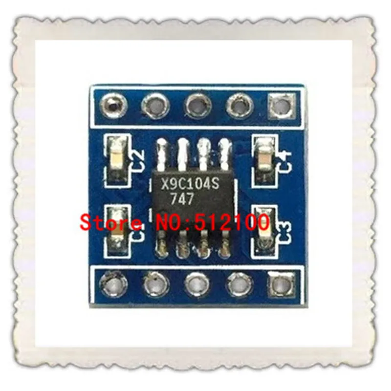 

Free Shipping 10pcs x9c104 digit potentiometer module