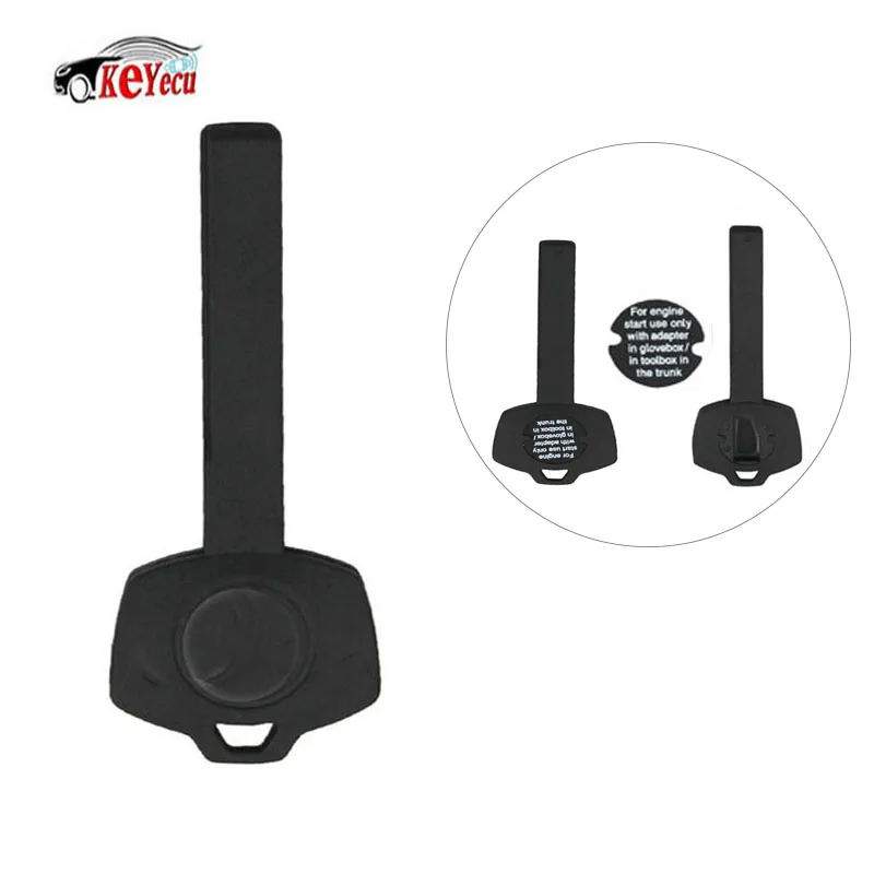 KEYECU Smart Emergency Plastic Car Key Blade for BMW With ID46 Chip or Without Chip in itin Car