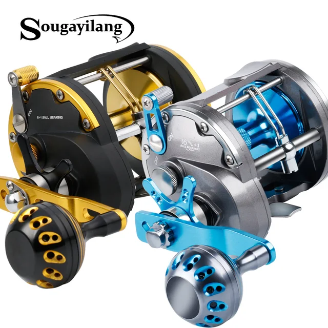Cheap Sougayilang Strong Trolling Reel Fishing Full Metal Right Hand Casting Sea Fishing Reel Baitcasting Reel Coil Max Drag 10-20kg Cheap Sougayilang Strong Trolling Reel Fishing Full Metal Right Hand Casting Sea Fishing Reel Baitcasting Reel Coil Max Drag 10-20kg