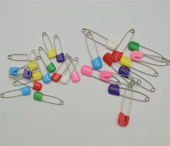 

200pcs Baby Diaper Pins w/Colorful Plastic Safety Head Wholesale Lot