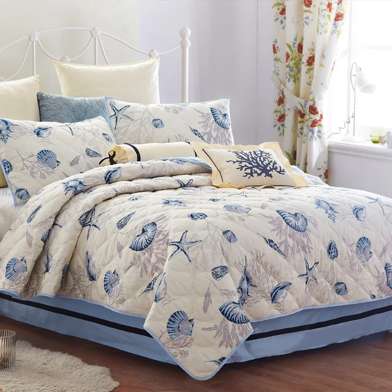 KOSMOS Brand American style thin summer quilt quilted bedspread 100