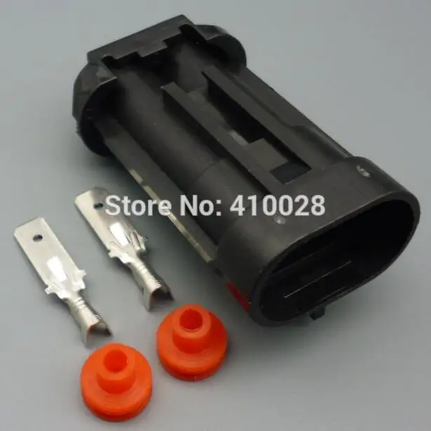 shhworldsea 5/30/100set 2p 6.3mm male female plastic radiator connector