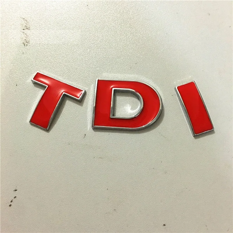 Автомобильные чехлы 3D TDI значок эмблема наклейка Наклейка для VW Golf JETTA PASSAT MK4 MK5 MK6