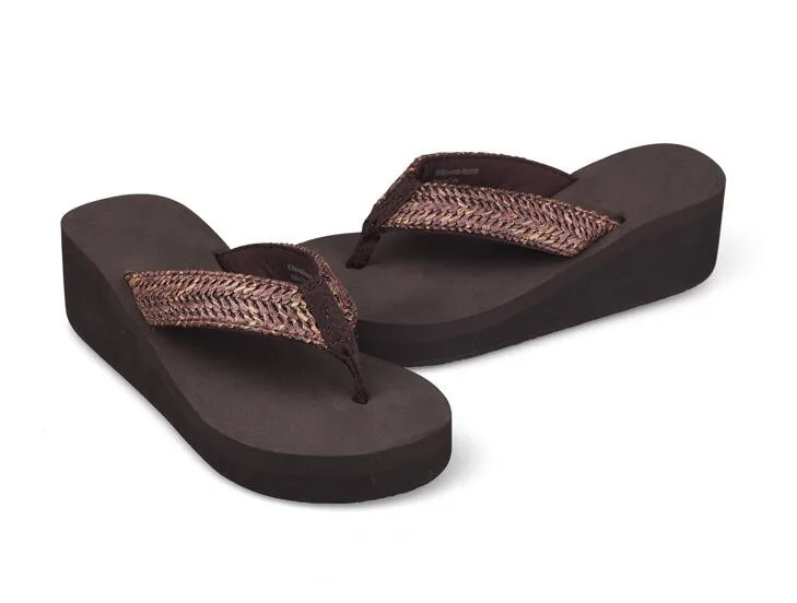 eva wedge flip flops women