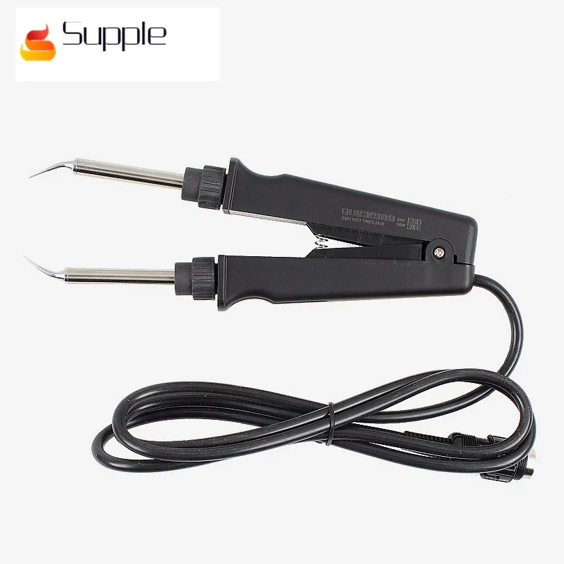 

Supple Newest Tweezers iron QUICK 989E Soldering iron handle used in conjunction with 937 969 967 936 and other solder station