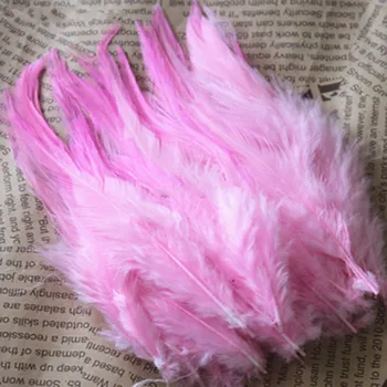

Hot sales wholesale 20pcs pretty 4-6 inches / 10-15cm pink Pheasant neck feathers DIY clothing hat decoration