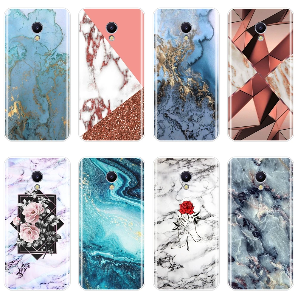 Для Meizu M6 M6S M6T M5 M5C M5S M3 M3S M2 силиконовая эстетичная Роскошная мраморная мягкая