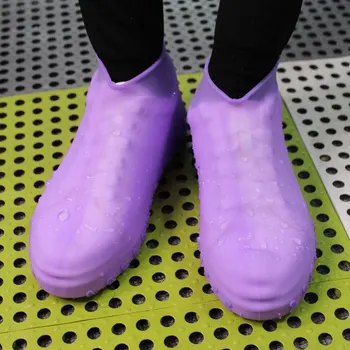 

Rain Boots Cover Waterproof Shoes Cover Silicone Rainproof Reusable Covers Rubber Slip-resistant Rain Boot Overshoes Men Women