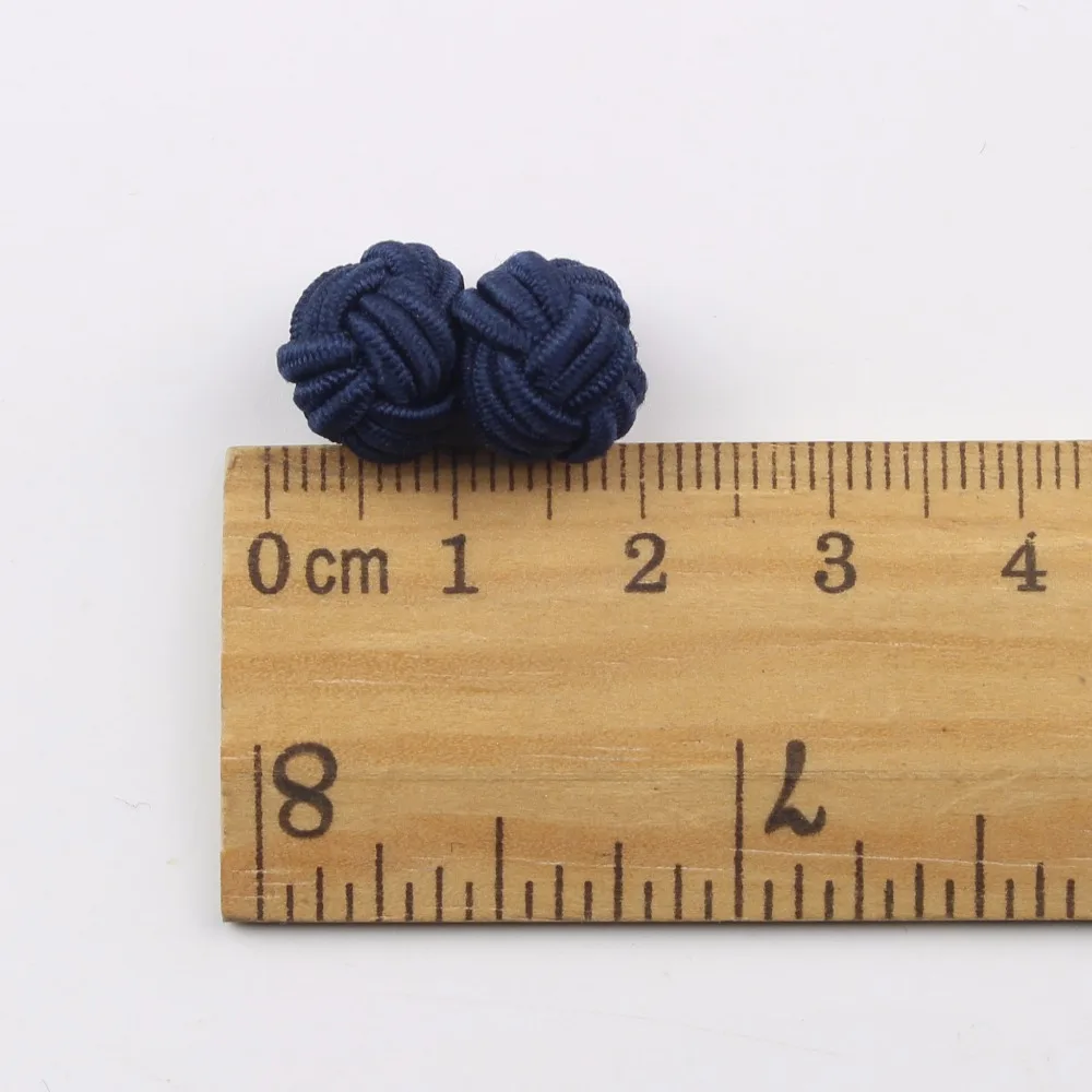Mens Cuff Links Fashion Men's Shirt Cufflinks Trade Mixed Solid Colors DIY Braided Wire Buckle Cuff Link - 3