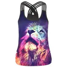 Жилет для йоги без рукавов для женщин спортивный топ на бретелях с принтом тонкие спортивные топы для йоги женские жилеты для йоги Новинка