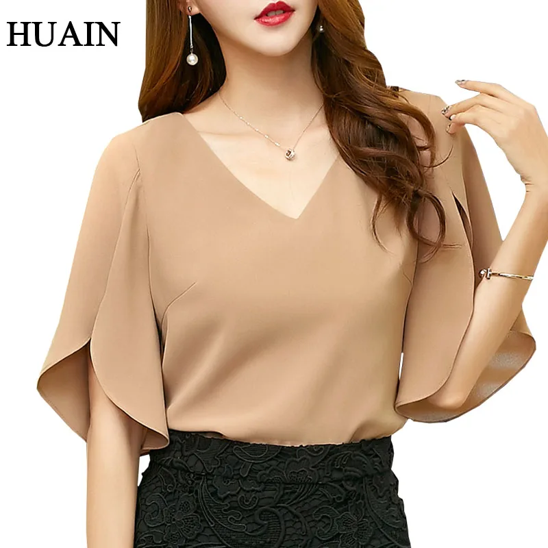 Блузка женская с рукавом бабочкой летняя 2018|chiffon blouses shirts|blouse shirt womenshirt women |