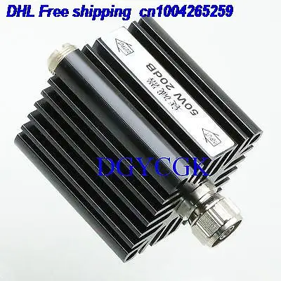 

DHL 10pcs Attenuator N 50W 20dBi male plug to female jack DC-3.0GHZ 50ohm RF Coaxial M/F Attenuator 22ra